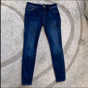 CABI blue denim skinny, stretchy jeans - Size 4